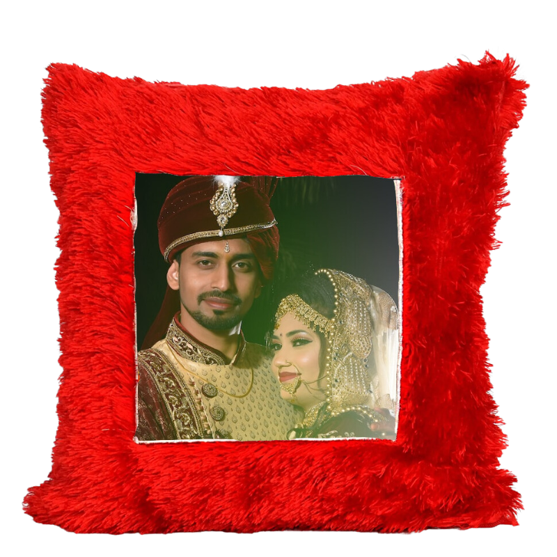 Marriage Customized Square Fur Pillows
