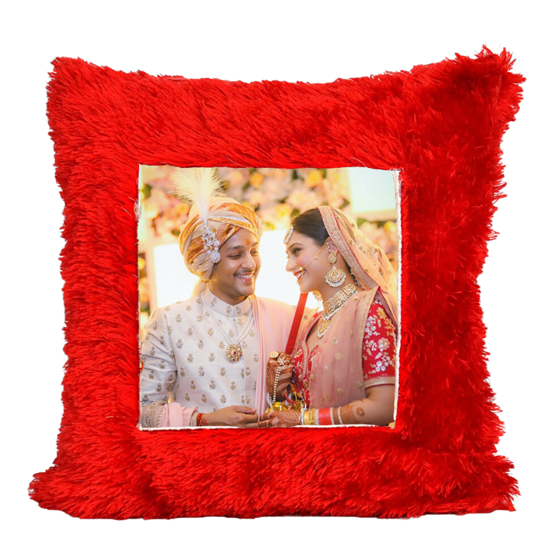 Marriage Customized Square Fur Pillows
