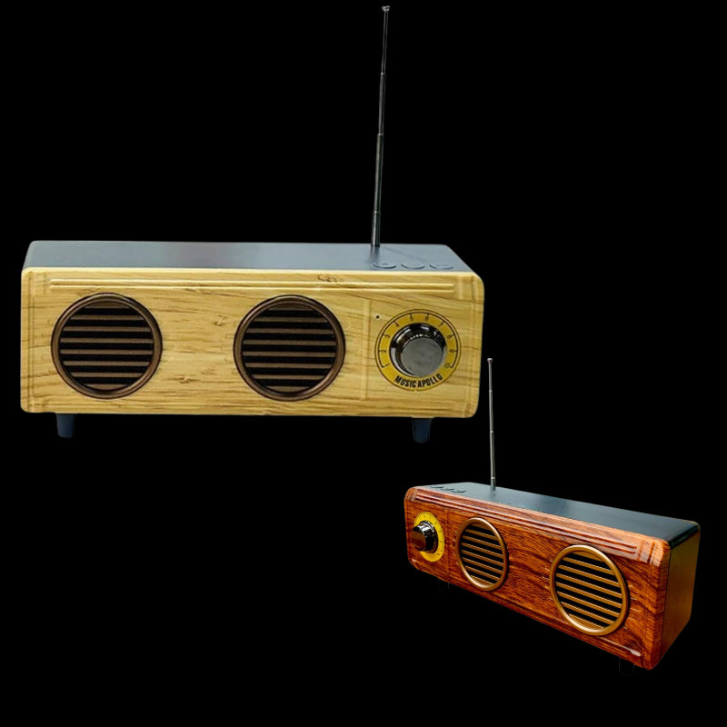 Wooden Bluetooth Speaker with FM Radio