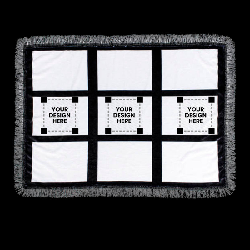 Customized Nine Pannal Plush Throw Blanket