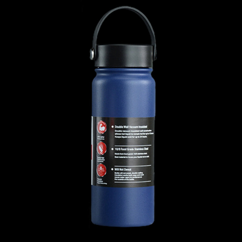 Desk Dazzle Stainless Water Bottle (Navy Blue)