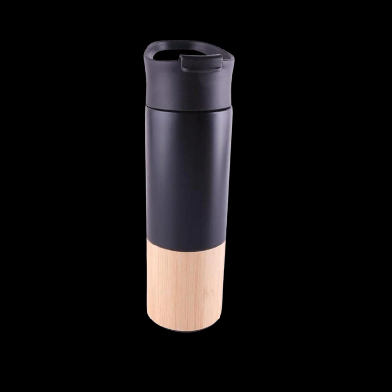 Bottom Bamboo Bottle (Black)