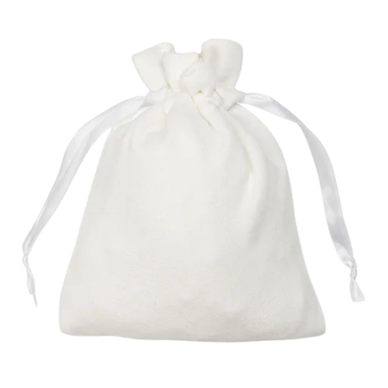 Customized  Double Sided Plush drawstring bag Pack