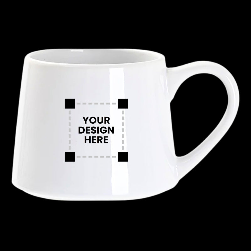 Customized Tapered White mug