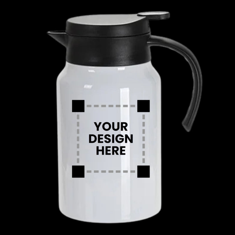 Customized Stainless Steel Coffee Pot with Black Handle& Lid