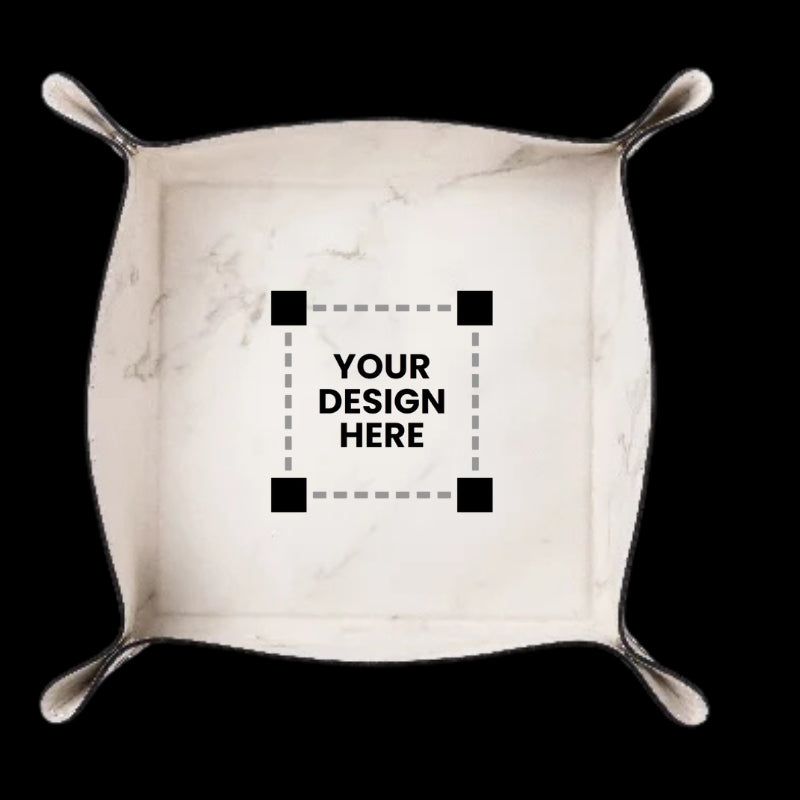 Customized Engraving Leather Tray