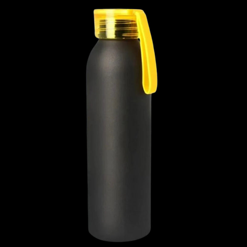 Aluminum Metal Bottle With Silicon Cap (Yellow)