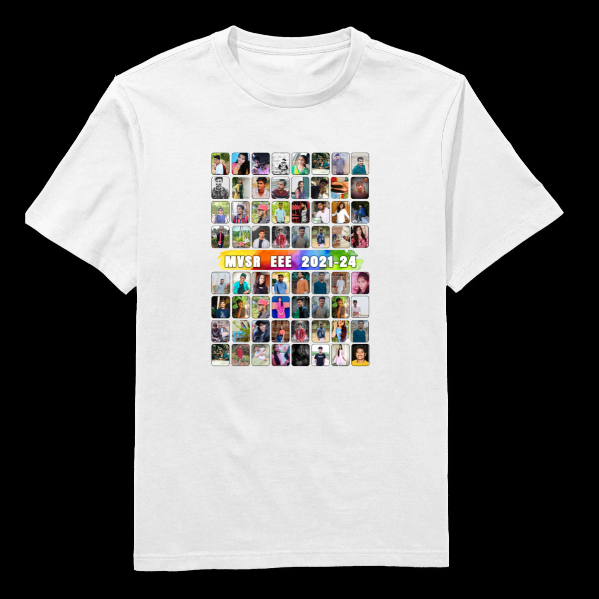 Rectangular Model Round Neck T-Shirt