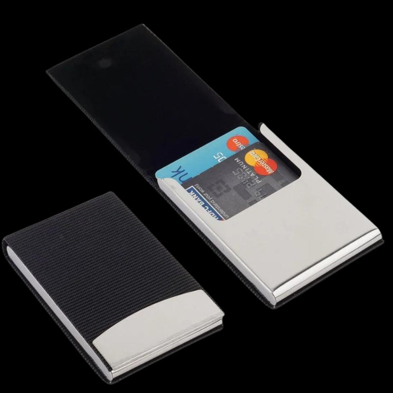 Vertical Black Card Holder