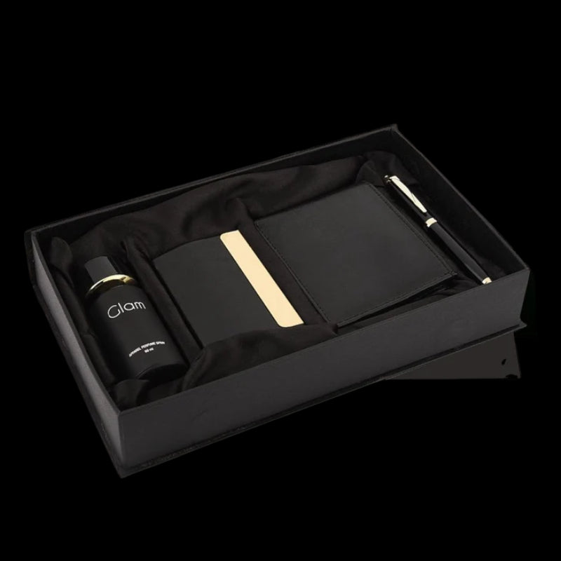 Wallet, Perfume, Pen & Cardholder Set