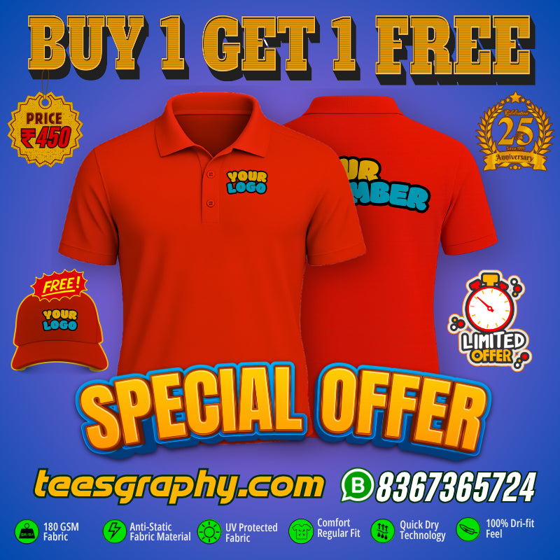 Special Offer Customized Deluxe Polo T-shirt