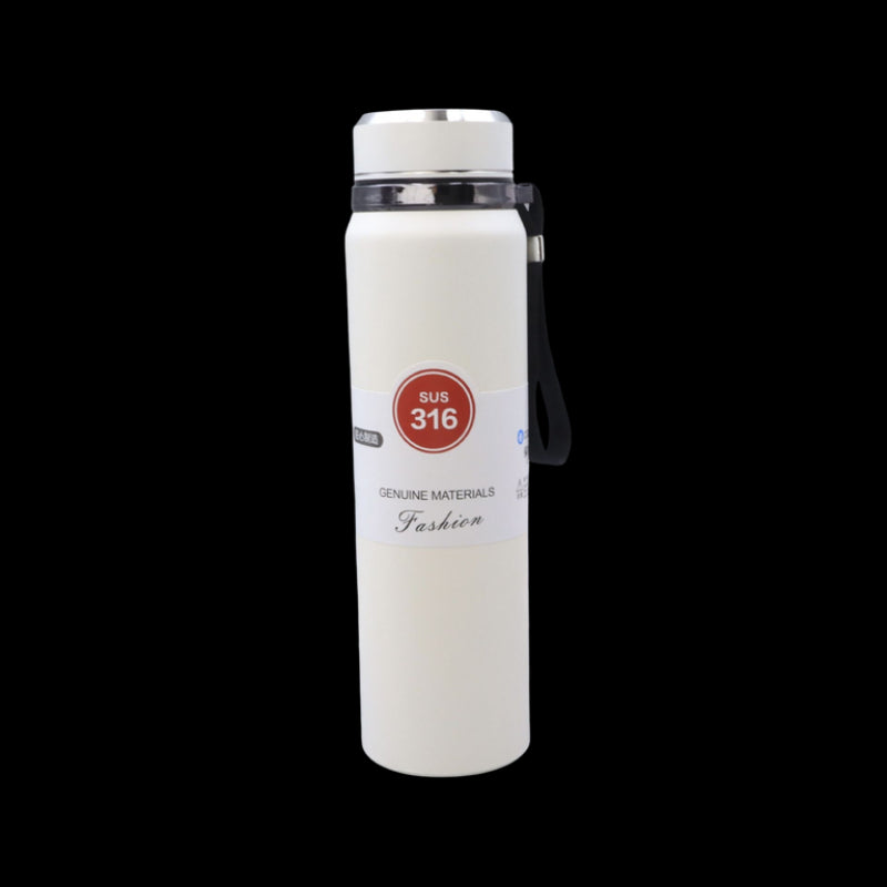 Work Well Stainless Desk Bottle (White)