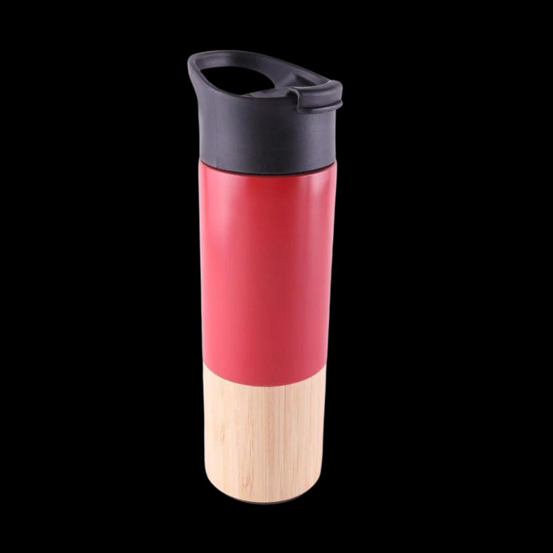 Bottom Bamboo Bottle (Red)