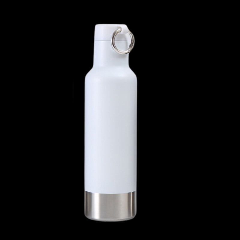 Office Onyx Stainless Desk Bottle (White)