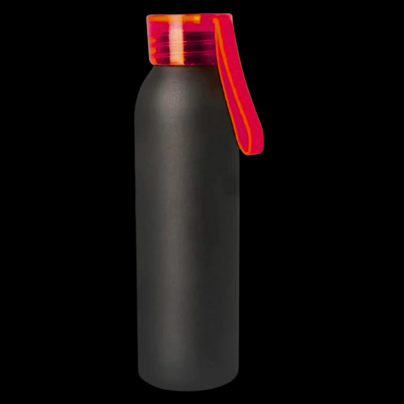 Aluminum Metal Bottle With Silicon Cap (Red)