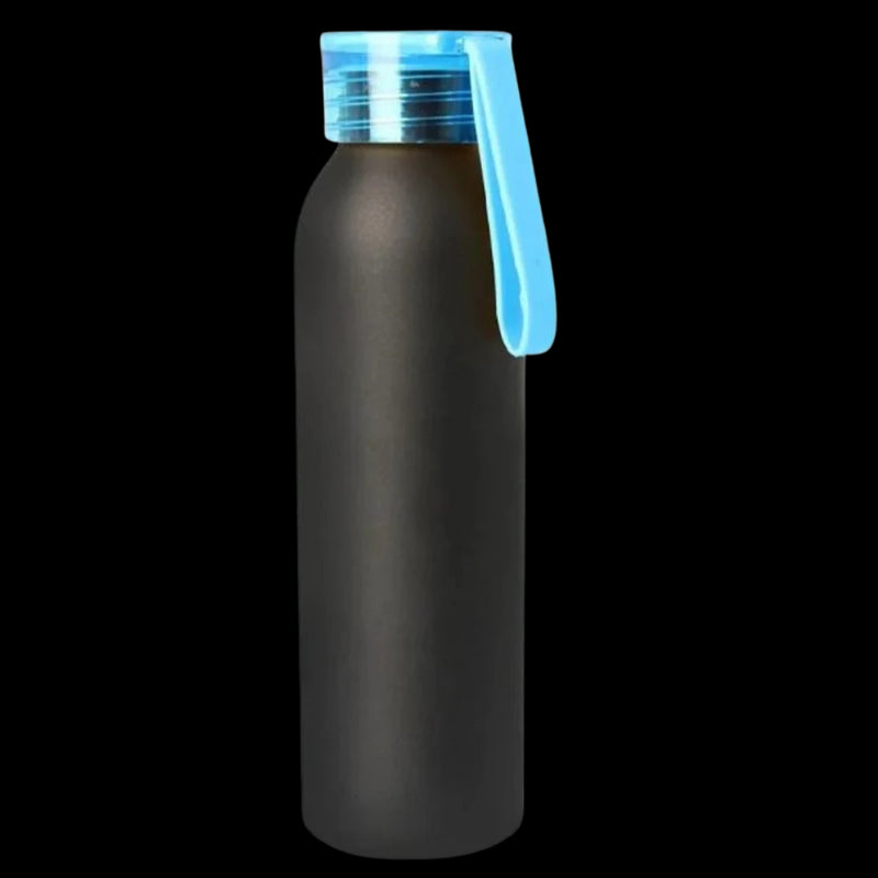 Aluminum Metal Bottle With Silicon Cap (Blue)
