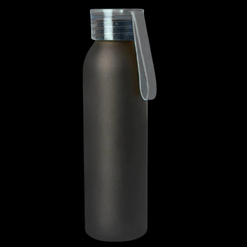 Aluminum Metal Bottle With Silicon Cap (Black)