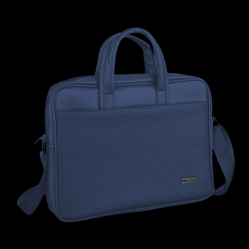 Kenneth Coal Pyramid Laptop Bag (Blue)