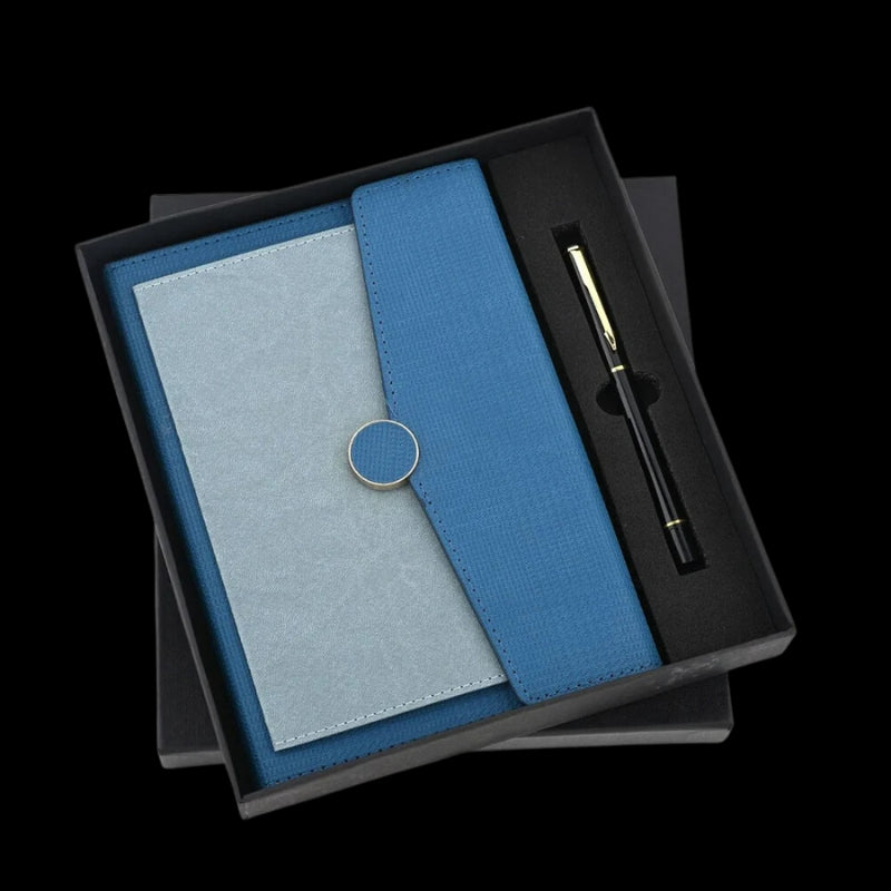 Envoloped Diary And Pen Set (Blue)