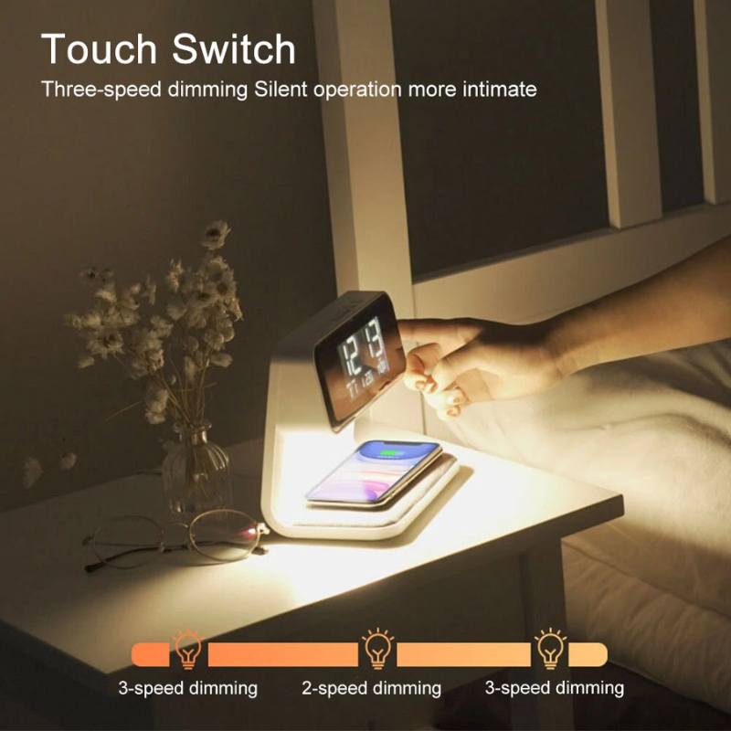 Multifunction alarm desktop clock