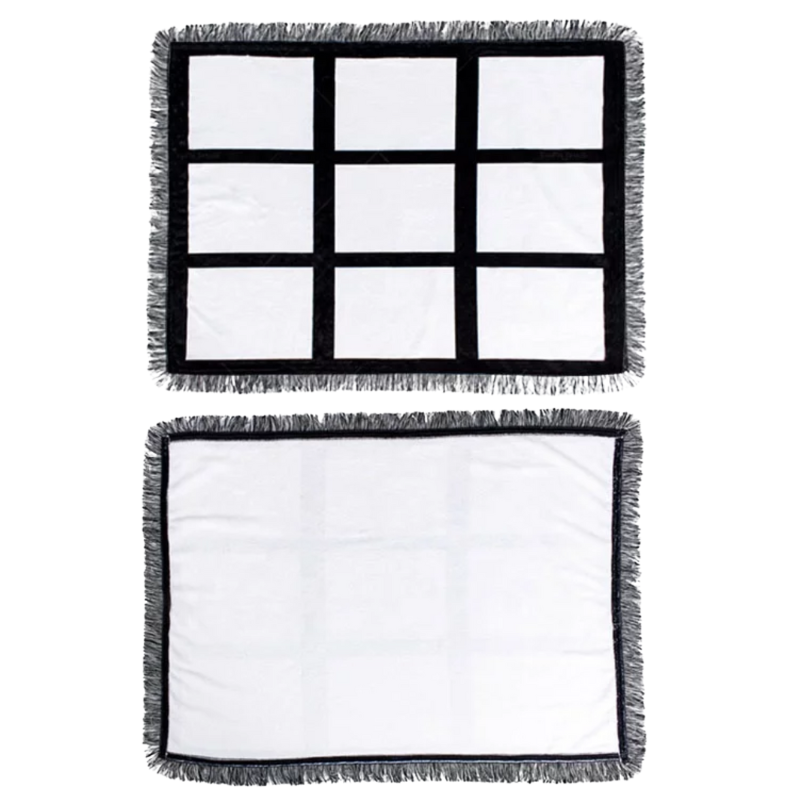 Customized Nine Pannal Plush Throw Blanket