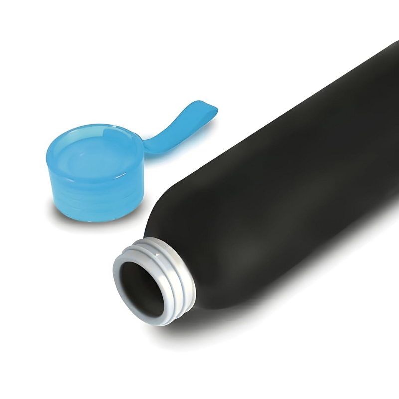 Aluminum Metal Bottle With Silicon Cap (Blue)