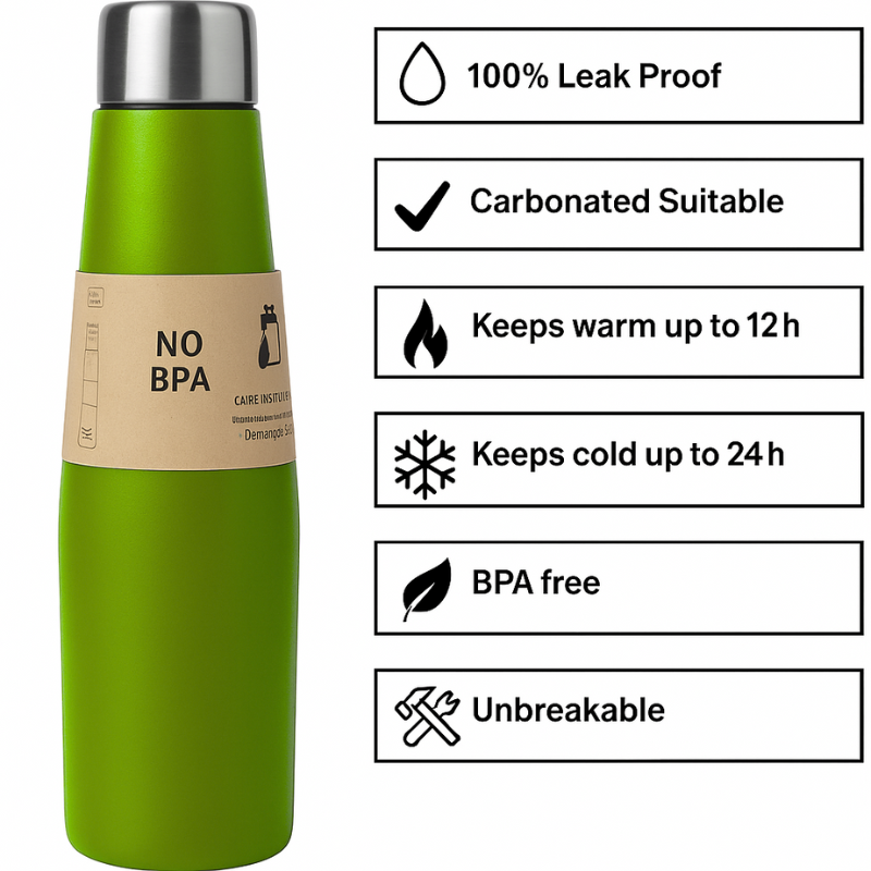 Desktop Flow Steel Bottle (Green)
